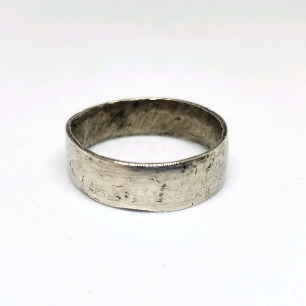 Sterling Silver Rustic Handmade Band Ring